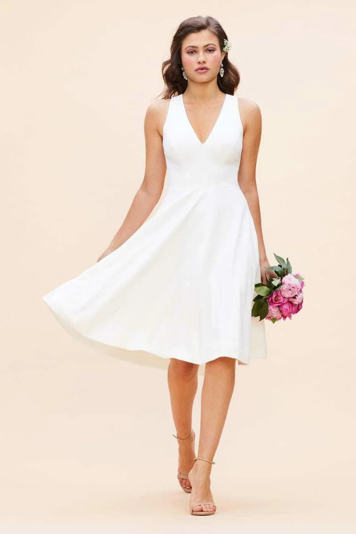 fitted lace wedding dress Dress the Population Catalina Dress – The Dressing Room