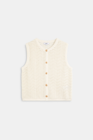 Suncoo Gemi Fancy Sleeveless Cardigan