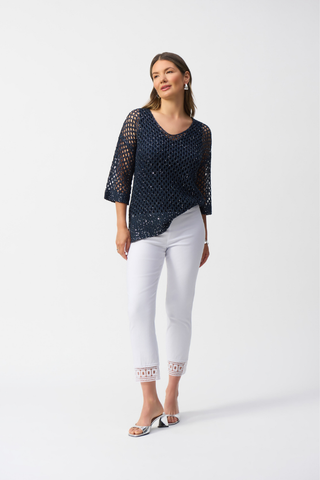 Ribkoff 251053 Millennium Cropped Pull-On Pants