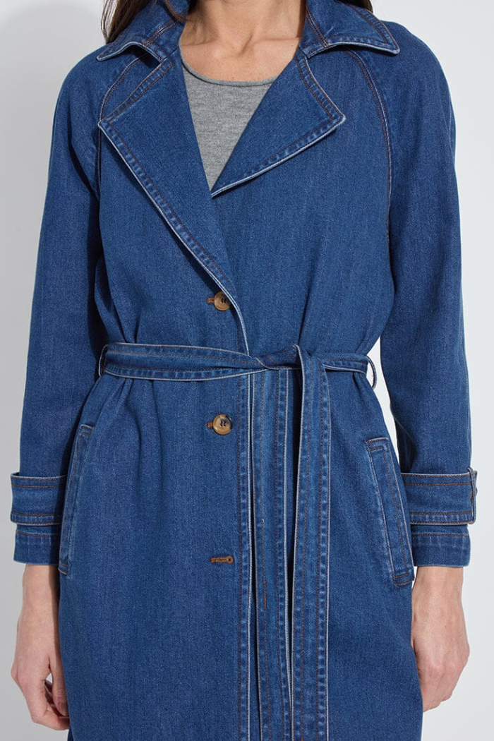 Lyssé Paris Tencel Denim Trench