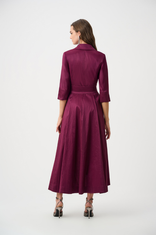Stretch Taffeta Fit and Flare Wrap Dress Ribkoff 263704
