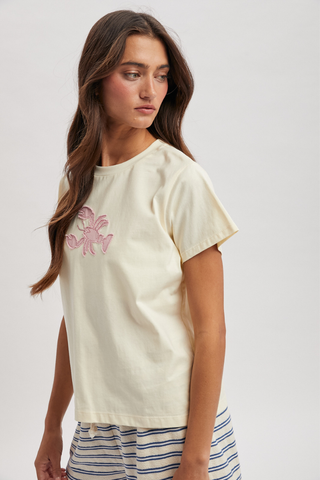 Wishlist Lobster Patch Tee - Butter WL25-11862
