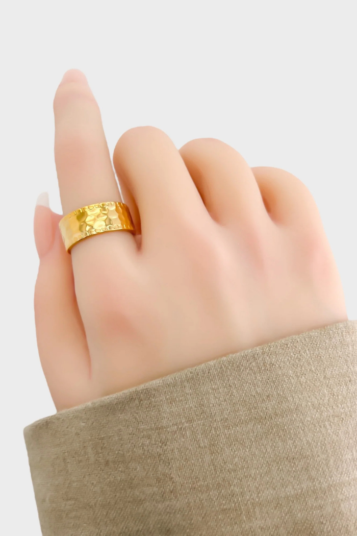 OMGBlings S6R012 - Water Resistant Ring Gold