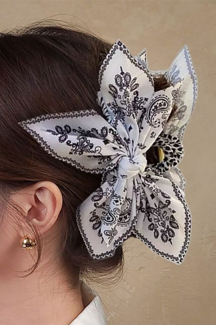 Josslyn Paisley Boho Vintage Hair Claw Clips