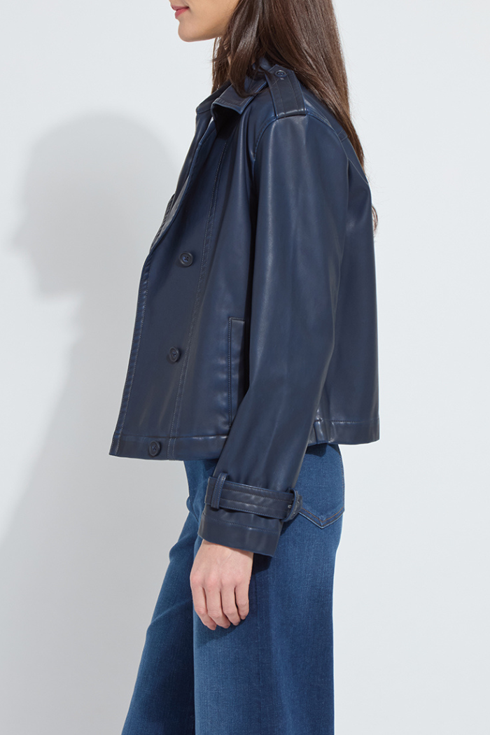 Lyssé Evonne Oversized Cropped Trench Coat 24-3687-M8