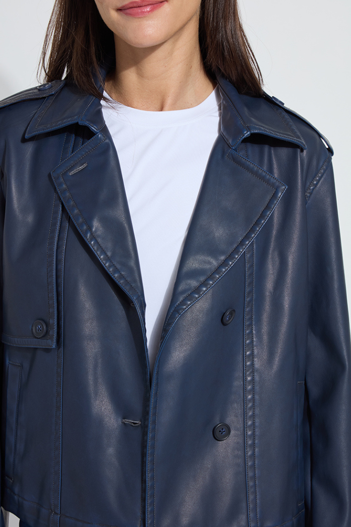 Lyssé Evonne Oversized Cropped Trench Coat 24-3687-M8