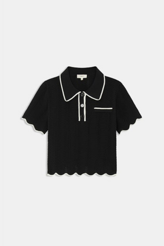 Suncoo Pikil Knitted Polo Top