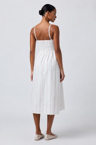 Lulus Danica Corset Sweetheart Midi Dress WS-2408003