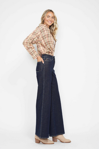 Judy Blue High Waist Tummy Control Retro Wide Leg Jeans 88849REG