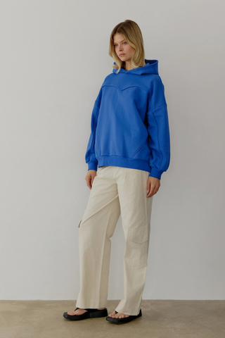 All Row The Arlo Hoodie | Oversized Hoodie with Piping Detail