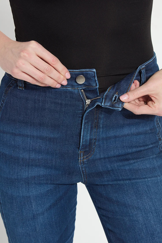 Liora Zip Front Denim Trouser Lyssé 10-3960-M9