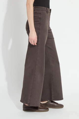 Iris Wide Leg Everyday Denim  Lyssé 10-3840-M9 Asutex Double Espresso