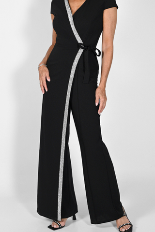 Diamante Trimmed Jumpsuit Frank Lyman 232154