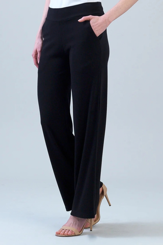 Lounge Knit - Wide Leg Pocket Pant - Black Clara Sunwoo P21W1