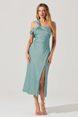 ASTR Cersei One Shoulder Midi Dress