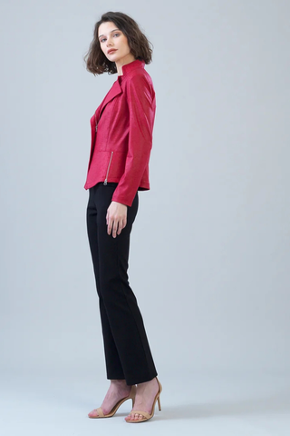 Liquid Leather Signature Jacket - Red Clara Sunwoo JK161