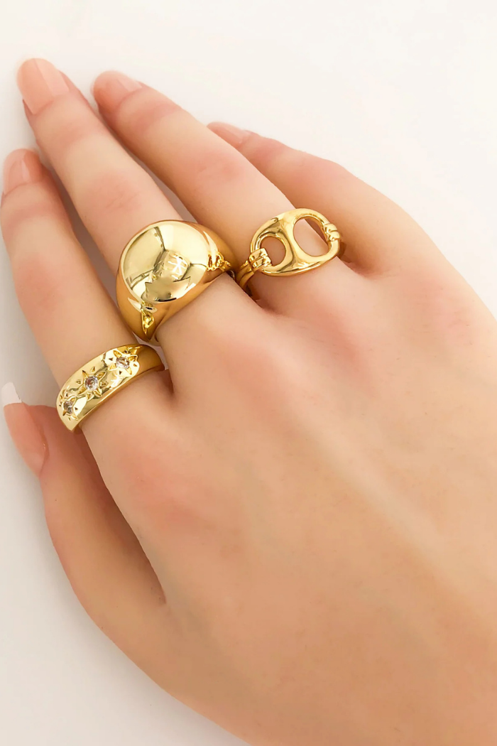 OMGBlings LRN321 - Dome Ring