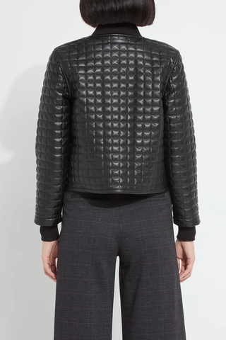 Agnes Quilted Vegan Leather Jacket Lysse 24-3971-M8