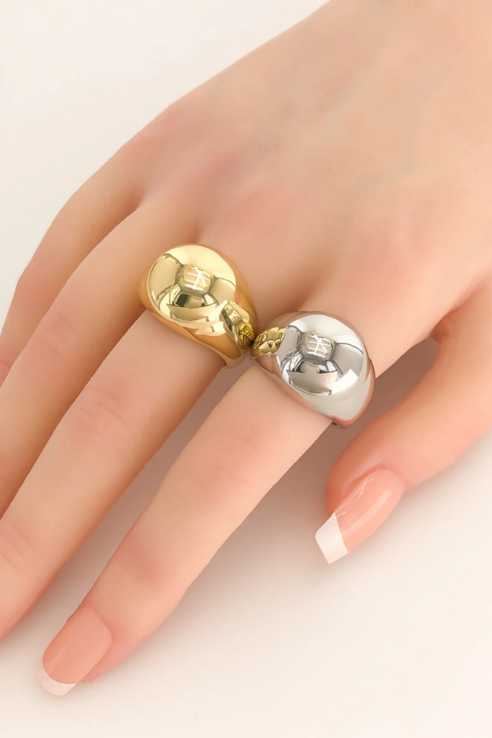 OMGBlings LRN321 - Dome Ring