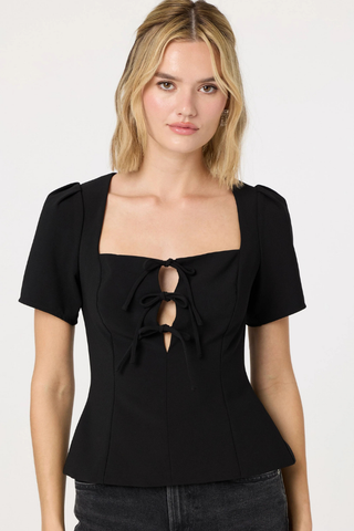 ASTR Torie Tie-Front Top