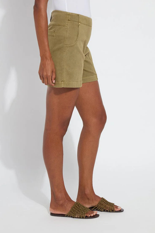 Lyssé Amira Denim Short - Antique Wash Green