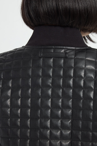 Agnes Quilted Vegan Leather Jacket Lysse 24-3971-M8