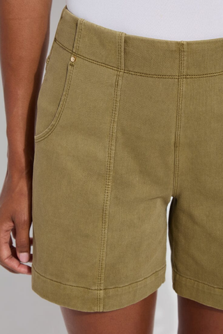 Lyssé Amira Denim Short - Antique Wash Green