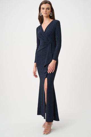 Sparkle Knit Wrap Gown Ribkoff 263735