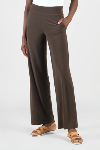 Clara Sunwoo Wide Leg Pocket Pant - Brown PT21