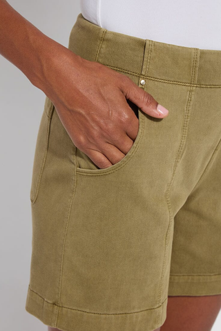 Lyssé Amira Denim Short - Antique Wash Green