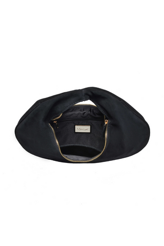 Moda Luxe Farrah Suede Hobo Bag - Black