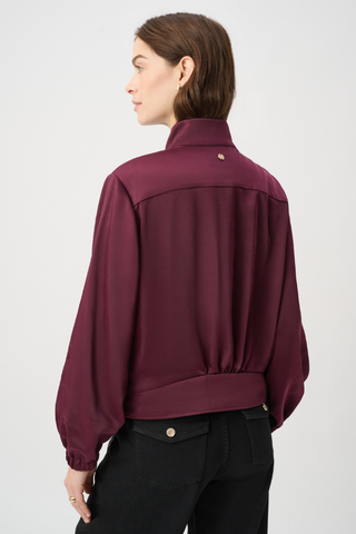 Satin Puff Sleeve Utility Jacket Ribkoff 264939