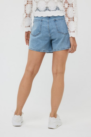 EsQualo Stretch Denim Skort