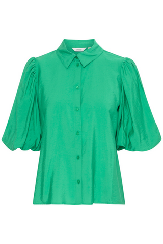 b young BYIbine Short Sleeve Balloon Blouse Jelly Bean