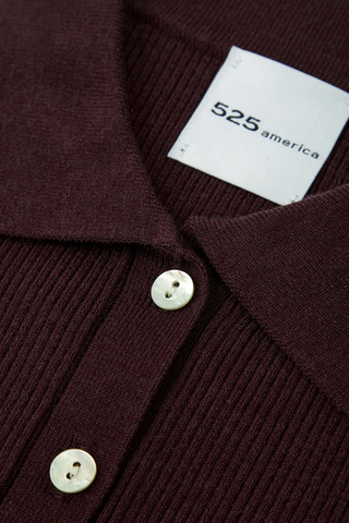Ginny Long Sleeve Top 525 America 110045628 Tawny Port