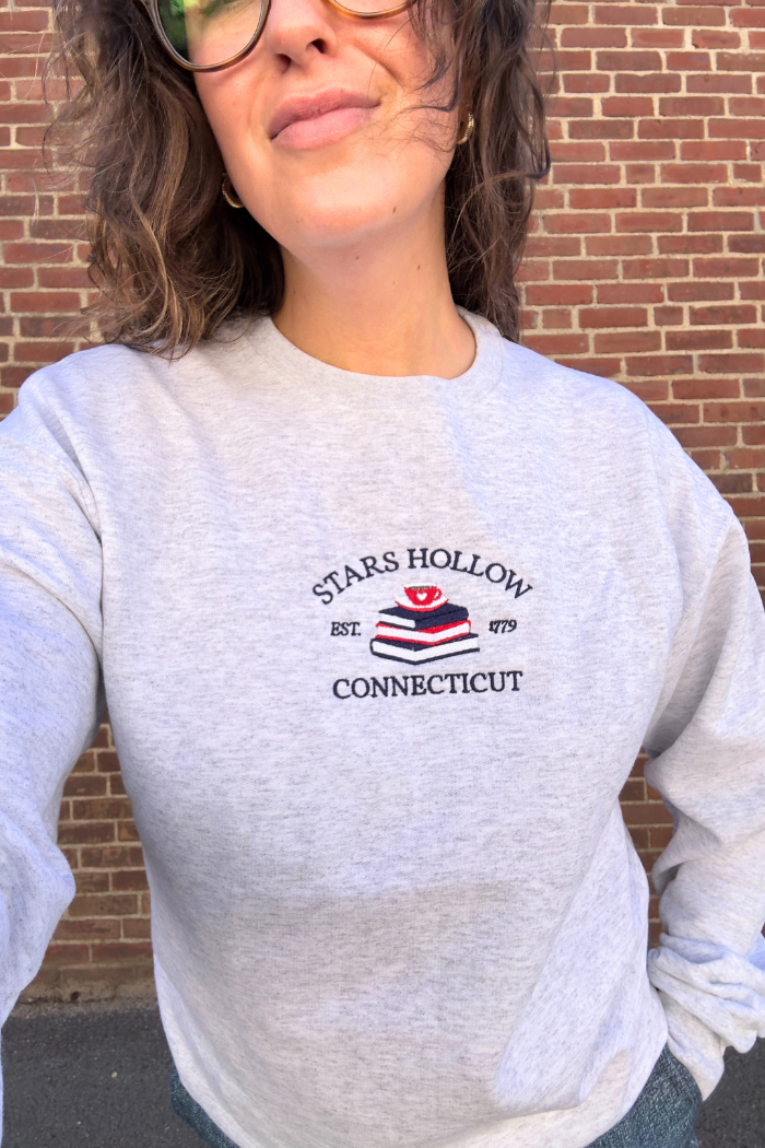 City Crews Stars Hollow Embroidered Sweatshirt