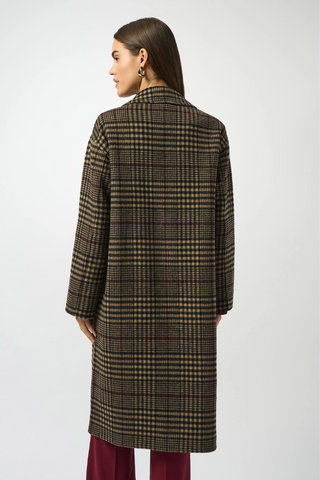 Wool Blend Plaid Double-Faced Coat Ribkoff 253946