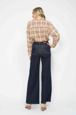 Judy Blue High Waist Tummy Control Retro Wide Leg Jeans 88849REG
