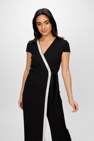 Diamante Trimmed Jumpsuit Frank Lyman 232154