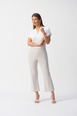 Ribkoff 251186 Geometric Jacquard Flared Pull-on Pants