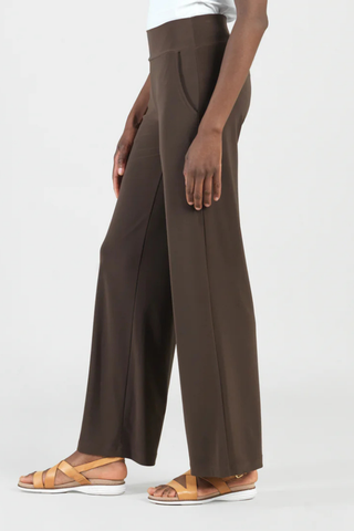 Clara Sunwoo Wide Leg Pocket Pant - Brown PT21