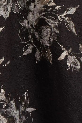 Teri Jon 217048 Large Floral Pattern Jacquard Off The Shoulder Gown