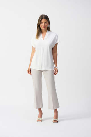 Ribkoff 251186 Geometric Jacquard Flared Pull-on Pants
