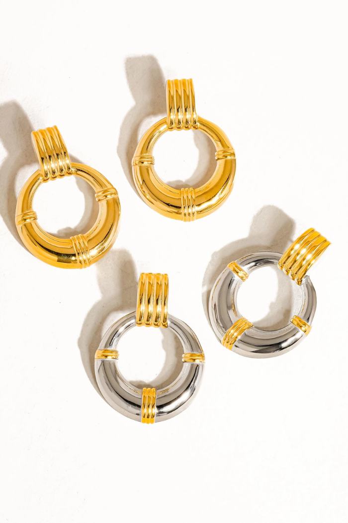 Flânerie by MAIQ Siya Statement Hoop Earring - MULTI