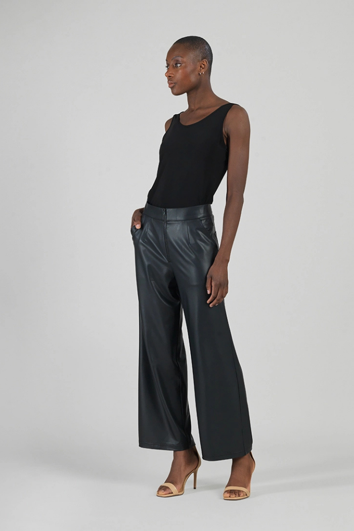 Clara Sunwoo Liquid Leather Straight Leg Pant PT81L