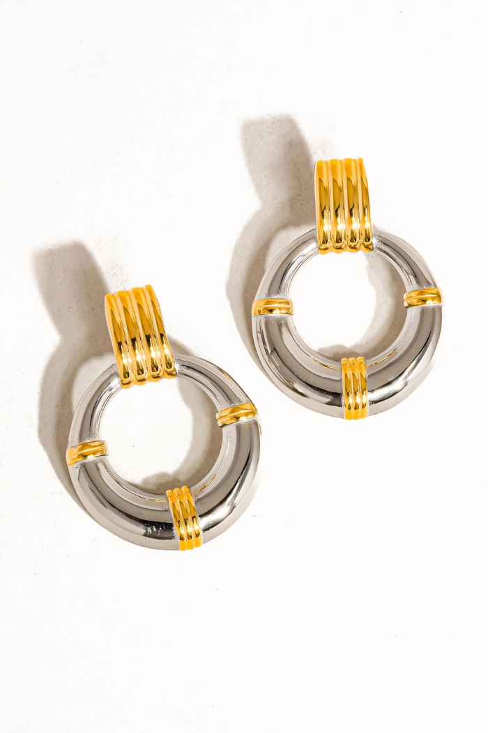 Flânerie by MAIQ Siya Statement Hoop Earring - MULTI