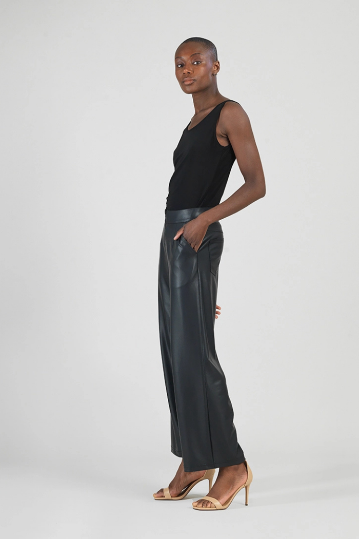 Clara Sunwoo Liquid Leather Straight Leg Pant PT81L