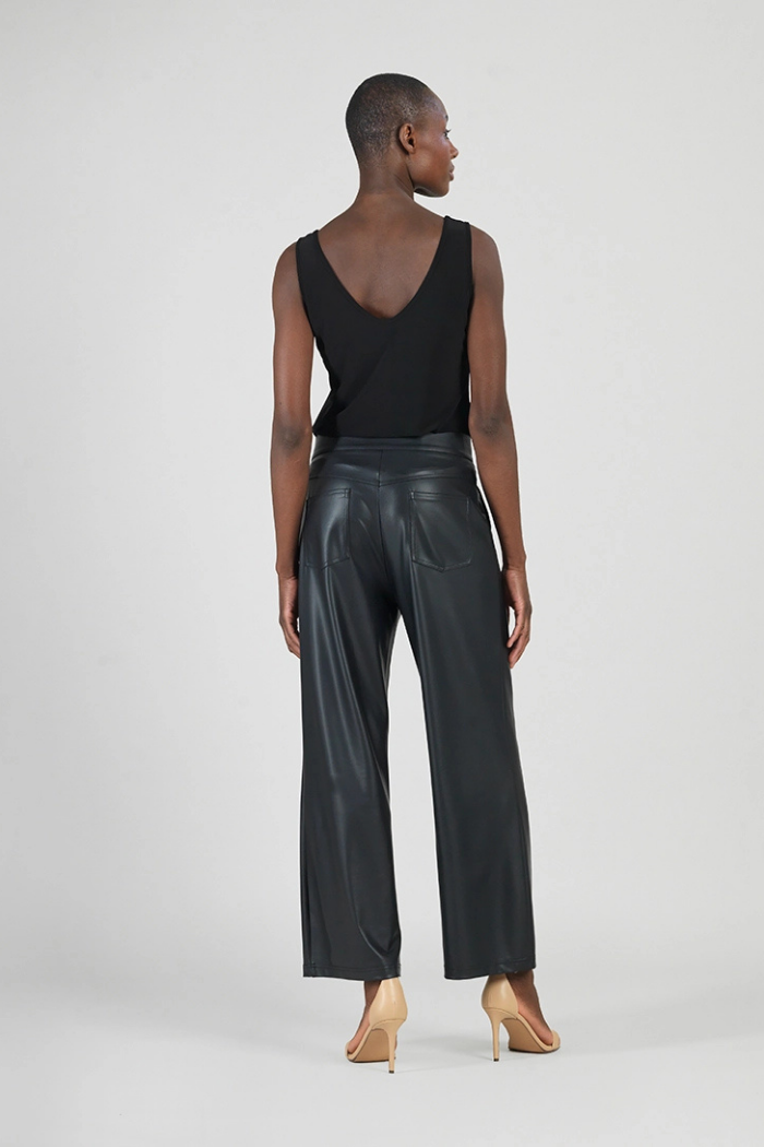 Clara Sunwoo Liquid Leather Straight Leg Pant PT81L