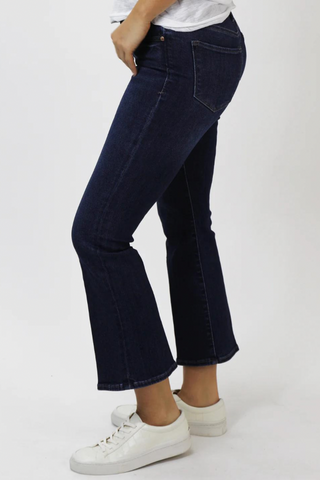 Dear John Jeanne Super High Rise Cropped Flare Jeans - Richmond