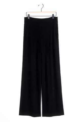 Lounge Knit - Wide Leg Pocket Pant - Black Clara Sunwoo P21W1